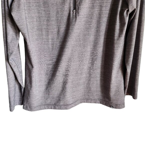 Travis Mathew Shirt Large Gray Grey Women's Crestview 1/4 Zip Long Sleeve Pullov - Picture 3 of 11